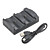  Dual USB Charging Dock for PS3 Wireless Controller (Black)