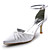  Top Quality Satin Upper Mid Heel Closed-toes With Rhinestone Wedding Bridal Shoes