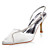  top en satin de qualité supérieure du talon haut fermé orteils avec des chaussures de mariage strass mariée (A2066)