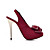  Suede Stiletto Peep Toe Slingbacks With Rhinestones And Bow (More Colors)