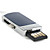  8gb retrátil keychain mini usb flash drive (azul)