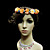  Lovely Orange & Blue Flowers Wedding/Special Occasion Headpiece