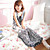  chiffon maxi jurk met v-hals en bandjes (meer kleuren)