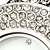  Rhinestone Studded Japanese Quartz Round Face Women's Watch