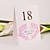  Personalized Standing Table Number Card - Pink Flourishes (Set of 10)