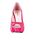  Satin Stiletto Peep Toe Pump with Rhinestone Wedding Shoes (More Colors)