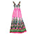  chiffon maxi jurk met v-neck/straps (meer kleuren)