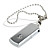  16GB Mini Swivel Keychain Style USB Flash Drive (Silver)
