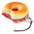  geurende zachte donut vormige sleutelhanger (verschillende kleuren)