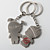  Personalized Key Ring Wedding Favor – Asian Wedding (Set of 4 Pairs)