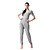  Yoga&Aerobics Woman Sports Wear Yoga Suit (Gray)