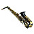  saxofone alto placa de níquel preto