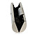  Silver Satin With Crystal/Rhinestone Evening Bag/Clutch