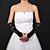  Satin Bridal Gloves With Appliqués And Beading (More Colors)