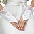  Guanti da sposa in raso con fiocco / applique