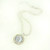  Silver Daisy Medallion Necklace