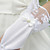  Guanti da sposa in raso con fiocco / applique