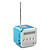  mini kube digital FM radio høyttaler (microSD Reader, usb, FM radio, assorterte farger)