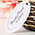  gepersonaliseerde ovale gunste tag - elegante (set van 60)