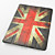  Etui de Protection en Cuir PU + Support pour iPad2, Mode Marche/Veille Automatique - Drapeau Vintage Anglais