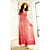  chiffon vierkante nek maxi jurk (meer kleuren)
