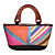  motivo geometrico colorato borsa tessuto (più colori)
