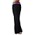  yoga y aeróbicos de los deportes mujer pantalones de desgaste (negro)