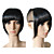  Clip in Lovely Synthetic Neat Bang with Temples - 4 Colors Available