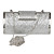 Silver Satin With Crystal/Rhinestone Evening Bag/Clutch