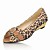  des animaux d'impression peep toe velours chaussures basses talon compensé (plus de couleurs)
