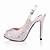  PRIMA - Slingbacks Hochzeit Pfennigabsatz Satin