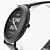  Unisex Leather Analog Quartz Wrist Watch (Black)