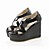  YENTE - Chaussures Compensées Lune de Miel Semelle Compensées Cuir Verni
