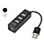  4-port de portable USB 2.0 Hub (couleurs assorties)