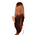  Capless Long Nature Fluffy Straight Hair Synthetic Wig Oblique Bang