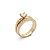  Bague en Diamant - Dorée