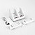 Soporte / Estación /Puerto de Carga de Doble USB + Paquete de Baterías para el Mando Wii - Blanco