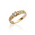  bague en diamant de cristal entièrement clouté