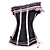  Satin Side Zipper Closure Corset With Lace And Bowknot