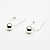  Sterling Silver Ball Ladies' Earring