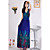  V-neck Straps ColumnPolyester Maxi Dress (More Colors)