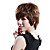  Hand Tied Short Natural Wavy Mixed Hair Wig with UVP Antimicrobial Net