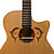  41 "golfinho esculpir canadian spruce plywood cutaway violão jumbo com caixa show