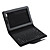  tastiera con sottile custodia in pelle per Samsung Galaxy Tab 7.7 "(nero)