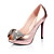  réels en cuir talon aiguille peep toe pompes partie de soirée / chaussures à strass