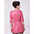  3/4 Sleeve Collarless Party/ Career Lambskin Leather Coat With Belt (More Colors)