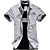  camisa de los hombres de moda de manga corta