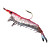  blød agn rejer med krog 60mm 4,5 g silicium Fishing Lure packs (4 stk)