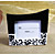  black & white complementari modellato titolari di carte di luogo / cornici (set di 2)