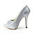  YOMARIS - Plattform-Schuhe Hochzeit Pfennigabsatz Satin